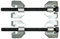 Doppel Duo Federspanner 2 Set zwei Haken für Federbein