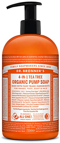 Dr. Bronner's 24 Ounce Organic Shikakai Soap Spearmint Peppermint