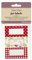 KitchenCraft Home Made Jam Jar Labels for Jars and Bottles, Orchard Designs, Red / White, Pack of 30
