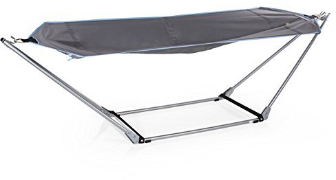 Hängematte mit Hängematten-Gestell ca. 280x87x76cm, faltbar, stabil, hohe Belastbarkeit