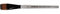 Daler-Rowney Graduate Multi-Technique Brush, Synthetic Hair, Short Handle, Flat Wash, 1in