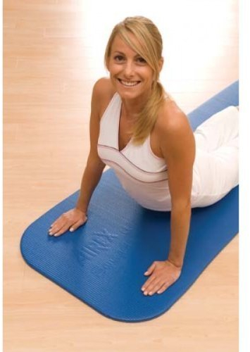 Airex Gymnastikmatten Coronella Yoga & Aerobic Fitness Therapie Badteppich blau 1850 x 600 x 15 mm