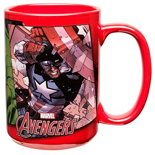 Zak Designs AVNX-1590 Avengers Kaffeebecher, Keramik, groß, mehrfarbig