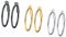 PROSTEEL 3er Ohrringe Set 30mm Damen Creolen Huggie Kreolen Ohrringe Edelstahl Hoop Klappcreolen Ohr Piercing Gold Schwarz Silber 3 Farbe Set