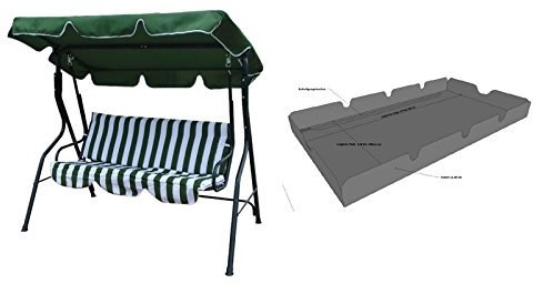 Haushalt International Ersatzdach für Hollywoodschaukel, anthrazit