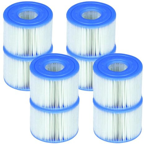 Intex PureSpa Type S1 Easy Set Pool Filter Ersatzpatronen (8 Filter)