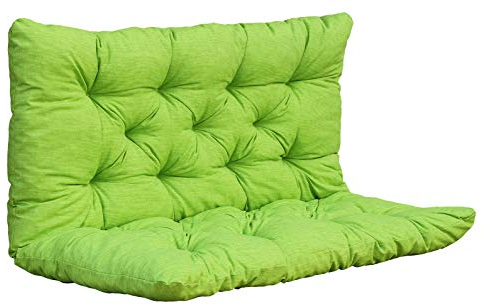 Chicreat Bankkissen mit Rückenteil 120 x 98 x 8 cm, Grün/Gelb