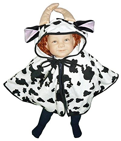 Kuh-Kostüm, J55 74-98, Umhang für Baby Babies Klein-Kind, Kühe Stier Tier-e Kostüm-e Fasching Karneval Kleinkinder-Karnevalskostüme Faschingskostüme