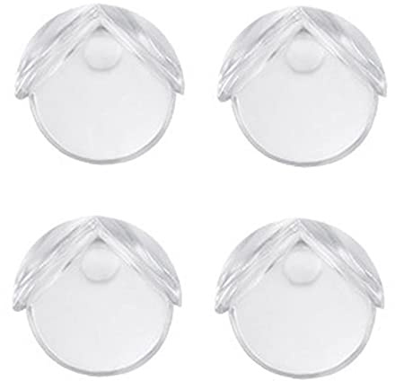 TOSSPER 4pcs Sicherheit Silikon Eckenschutz Gummi Transparent-Kugel-Form Tisch Guards Weiche Desk Corner Für Kinder