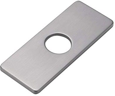 Yius Piastra Del Rubinetto, Coperchio Del Foro Rettangolo Del Lavello Di Vanità In Acciaio Inossidabile, Piastra Del Ponte Coperchio Del Foro Del Rubinetto Della Cucina Per Cucina Del Bagno(Grigio)