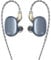 Yinyoo BLON BL-MAX in Ear Monitors, Dual Dynamic Drivers Headphones, Bass IEM Wired In-ear Earphones Earbuds with Zinc Alloy Shell Stylish Design, Detachable 0.78mm 2 Pin Cable (Blue, No mic)
