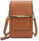 Ourui Handy Umhängetasche Damen, Touchscreen Geldbörse Brieftasche Handtasche, PU Leder Crossbody Schultertasche mit Kartenschlitz Verstellbar Abnehmbar Schultergurt