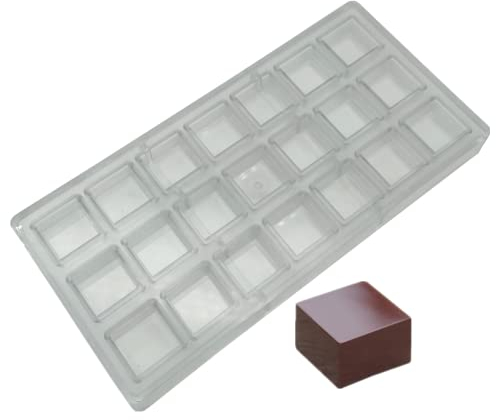 Moule carré pour fabrication de chocolat en polycarbonate, moule à 21 cavités pour bonbons, glaçons