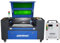 60W CO2 Laser Graviermaschine Cutter Cutting Engraver Graveur 600mmx400mm Laser Engraving Maschine Lasergravurmaschine + Industrieller Wasserkühler CW-3000