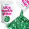 Hemway Ultra Sparkle Glitter - Emerald Green | 100g Multi Size Metallic Flakes for Resin & Epoxy Crafts | Supplies for Tumblers, Festival, Hair, Face, Body, Eye & Nail Art Decoration