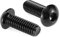 Tornillos de cabeza de botón de 5/16-18 x 1 pulgada, 20 piezas de acero inoxidable 304 18-8, accionamiento hexagonal Allen, óxido negro de SG TZH (con llave hexagonal)