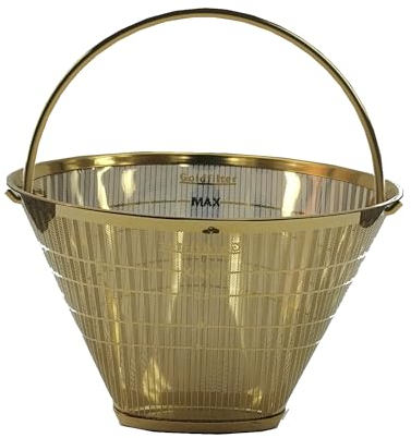 seleXions Goldfilter Kaffeefilter Größe 4 GF4MB und Wasserverteiler WVTPlus