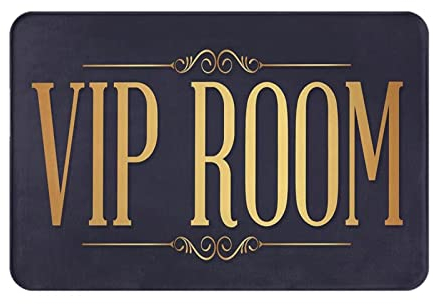 Vip Room Man Cave Fußmatte für den Innenbereich, saugfähig, Badteppich, Eingang, rutschfeste Haustürmatte, Fußmatten für Badezimmer, Schlafzimmer, Wohnzimmer, Dekoration, 40,6 x 61 cm