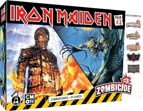 Asmodee Cmon Zombicide: Iron Maiden Pack #3 - Board Games - Board Games - Miniatures Games - Cooperative Games for Ages 14+ - 1-6 Players - French Version