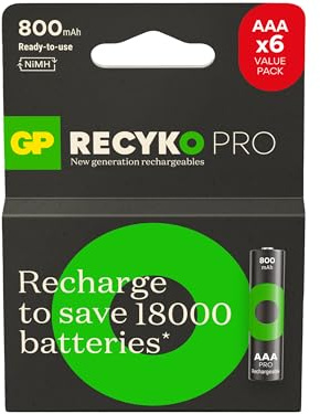 GP Batteries ReCyko Pro AAA Slim Ni-Mh 1.2 Volt, 6er Karte