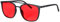 SHINU Gafas de bloqueo de luz, lentes rojas, lentes azules y verdes de bloqueo disruptivas, eliminan la fatiga ocular 080RD, C1, Medium