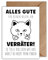 WBdesignz Lustige Abschiedskarte Kollege Alles Gute Verräter Karte zum Abschied Job Jobwechsel Spruch Abschiedsgeschenk (DIN A6)