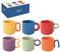 Easy Life COFFRET 6 TASSES A CAFE 10 CL EN PORCELAINE CREATIVE COLOREE