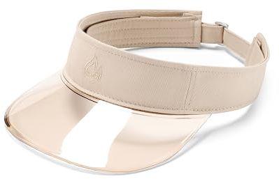 Johnny Urban Visor Cap Damen und Herren Beige - Joy - Sonnenschutz fürs Gesicht - Visier Kopfbedeckung mit UV-Schutz - Sommer, Festival, Urlaub