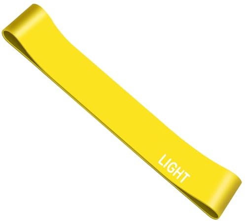 G5 HT SPORT Fitnessbänder [einzeln oder 3er Set] Elastische Widerstandsbänder für Fitnessübungen, Pilates, Yoga, Rehabilitation | Loop-Band-Set (Gelb (leicht))