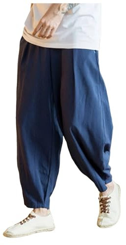 EJIMUQO Pantaloni da Uomo Lavoro Pantaloni Eleganti Uomo Skinny Pantaloni da Corsa Uomo Larghi Pantaloni Antitaglio Motosega Classe 2 Pantaloni Corsa Uomo