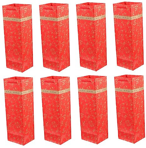 minkissy 10 Pièces vin sacs de vin rouge de rangement pour bouteilles sacs bouteille de vin pochettes en papier pochette de rangement pour bouteille de vin