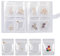 MHYMX Travel Jewellery Organiser, Transparent Earring Storage Book 160 Grid and 100 Pvc Bag Portable Anti Oxidation Jewelry Display Organizer for Rings Earrings Necklace