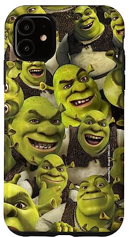 Shrek Cool Epic All Shrek Faces Collage Logo Case for iPhone 11