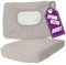 Jersey Nackenkissen Bezug 40x60 cm Beige - Kissen Spannbezug Elastisch - Baumwolle Kissenbezug für Gesundheitskissen und Nackenstützkissen