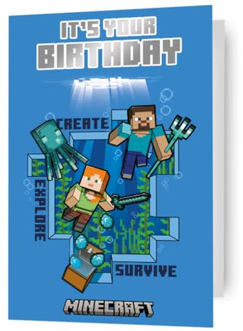 Danilo Promotions LTD carte d'anniversaire générique minecraft
