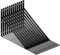 LDXDRU Lot de 12 supports d'étagère - 400 x 250 mm - Noir - En métal robuste - Équerre murale - Pour charges lourdes