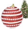 Kioriur Weihnachtskugel-Ornamente – große unzerbrechliche Weihnachtskugel-Dekoration | Weihnachtsbaumschmuck mit Pailletten, 8 cm, handgefertigte Kugel für