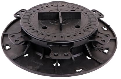 Gartenwelt Riegelsberger justierbarer Plattenlager PRO Stelzlager Stellfuß für Terrassen-Platten Keramik Stein Beton Fliesen höhenverstellbar 40-64 mm | 10 Stück