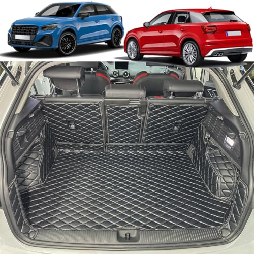 7DEEKEI Kofferraumwanne kompatibel mit Audi Q2 ab 2016 (obere Ladeboden) Kofferraummatte Kofferraum schutzmatte