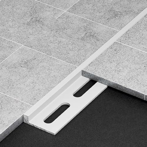 WJYWX Profilo per Piastrelle, Realizzato in Lega di Alluminio Profilo Quadrato della Guida per Piastrelle, 90CM*3 Pezzi Striscia Finale della per La Protezione dei Bordi(Flower White,6mmx0.9m)