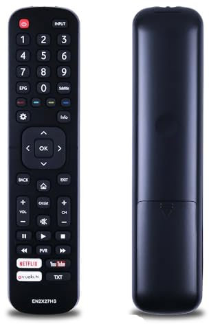 CLVIZCXOM EN2X27HS Remote Control Replacement Fit for Hisense Smart TV 43K300UWTS 55NEC5200 65K5500UWTS 65M7000 H32M2600 H55N5300 H55MEC7050 H65N5300 H65M7000