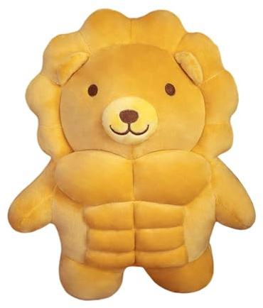Generisch Animal Realistic Doll Toy, Muscle Stuffed Animal, 11.81 Inch CuteDecorative Cuddly Soft, Plush Doll Toy, for Living Room Game Room Couch Bed Car, Kids Boys and Girls