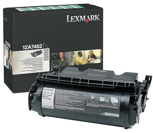 Lexmark 12A7462 T63X Tonerkartusche 21.000 Seiten Rückgabe, schwarz