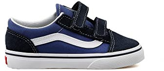 Vans Old School Valcanised - Zapatillas de lona para niños unisex, Azul, 24