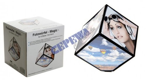 Drehender Fotowürfel Magic für 6 Bilder