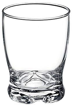 Bormioli 1662070 Glas, transparent, 9,5 x 2,5 x 9,5 cm, 3 Stück