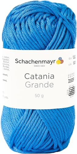 Schachenmayr Catania Grande 9807331-03284 capri Handstrickgarn, Häkelgarn, Baumwolle