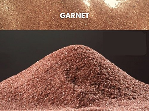 5kg garnet indiano 20 – 40 mesh sabbia abrasivo grana 0,40-0,85mm sabbiatrice e sverniciatura duri tenaci 7,5-8,0 mohs