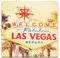 Paul Sinus Art Leinwandbilder | Bilder Leinwand 90x90cm Willkommen in Las Vegas Schild