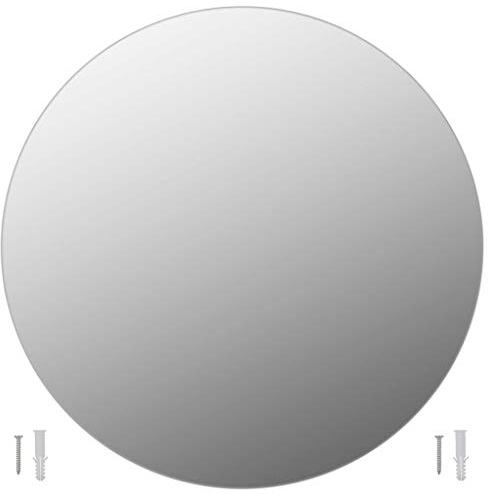 vidaXL Wandspiegel 60 cm Glas Flurspiegel Wand Deko Spiegel Spiegelfliesen Bad